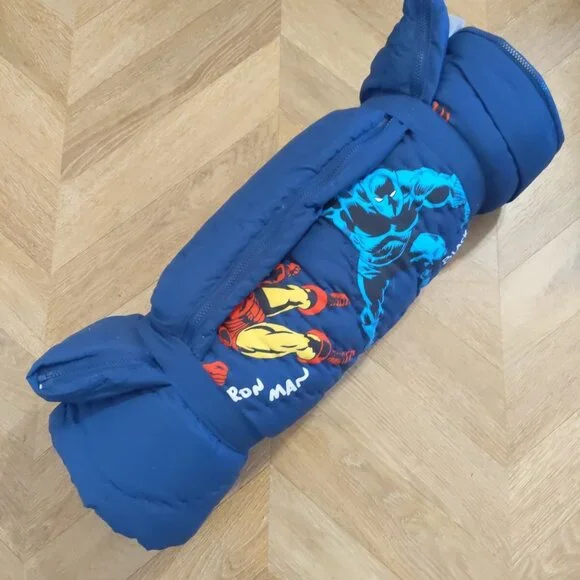 Pottery Barn Kid- Marvel Heroes Sleeping Bag mono removed - Picture 3 of 5